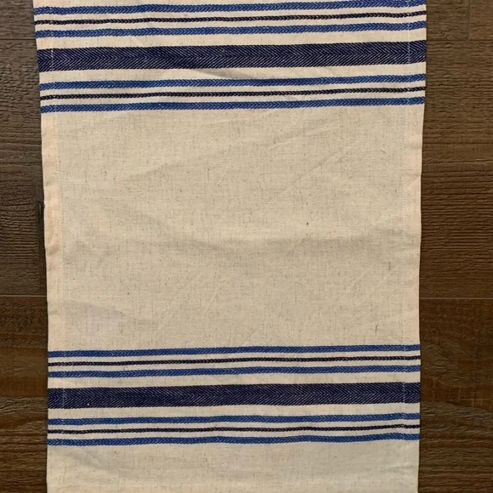 Set of Blue and White Striped Placemats